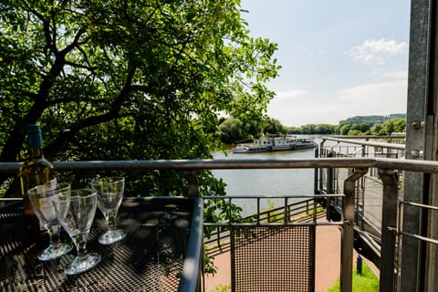 Balcony with view of the Weser