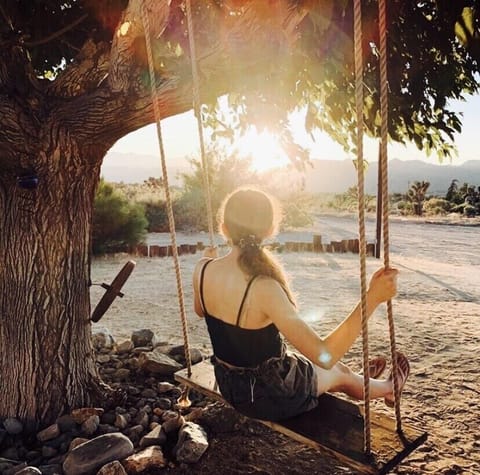Swing into the sunset on our Mulberry Tree Swings