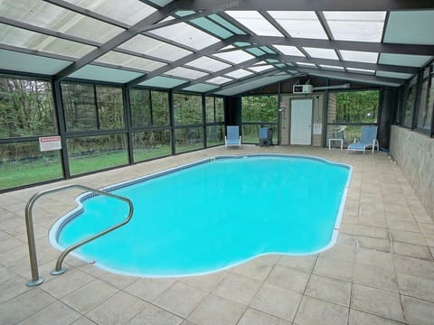 Indoor pool, a heated pool