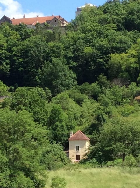 The cottage set in a beautiful orchard