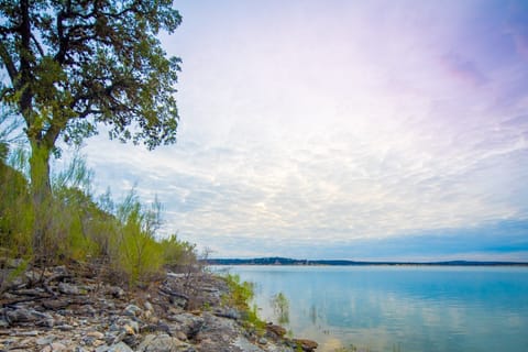 Swim and fish from the rocky shoreline