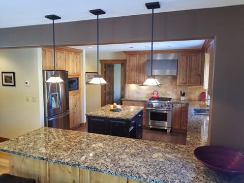 Gourmet kitchen that is open and ready for your families chefs!