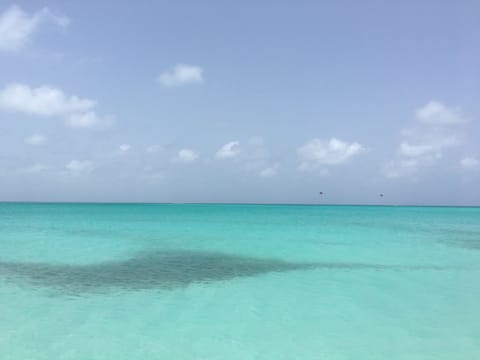 On the beach, beach towels