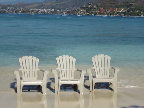 Sun loungers, beach towels