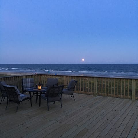 Moon rise deck view
