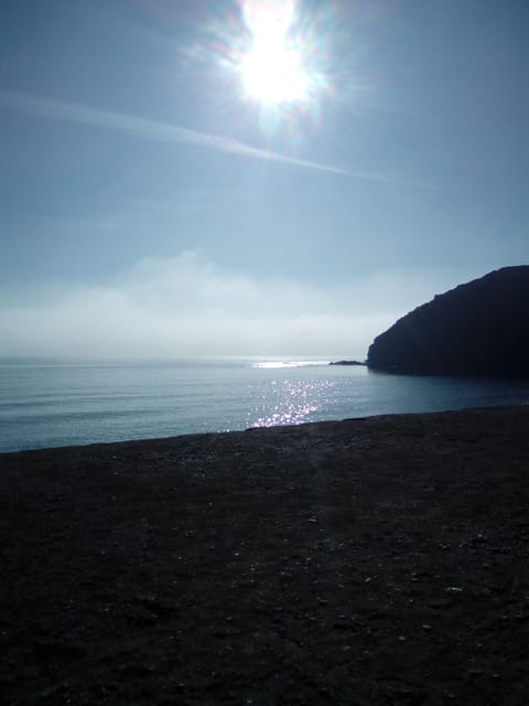 Beach nearby, sun loungers