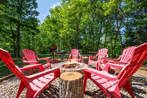 Enjoy the fire pit on a cool night and make s'mores