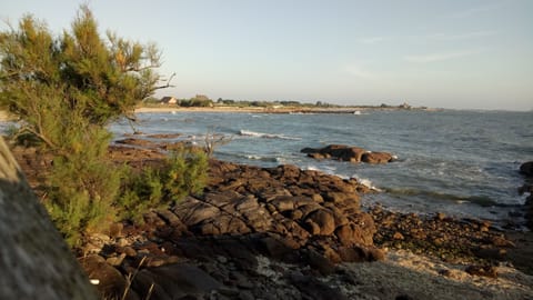 The bay of "La Mare" and the church of Barfleur