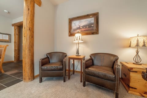 Wonderful Area For Morning Coffee or Reading / High Quality Leather Chairs