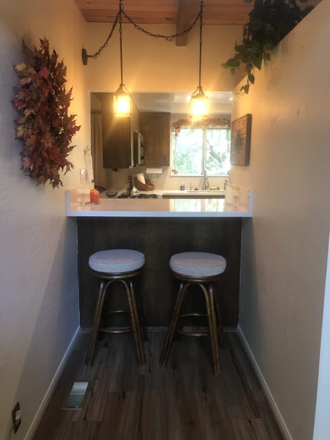 Seating for 2 at the bar