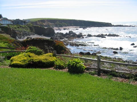 Ocean view to the south - That is "Pirate's Cove" in the distance, part of the East/West Ranch. This ranch is owned by the town, and has miles of trails crawling all over it.