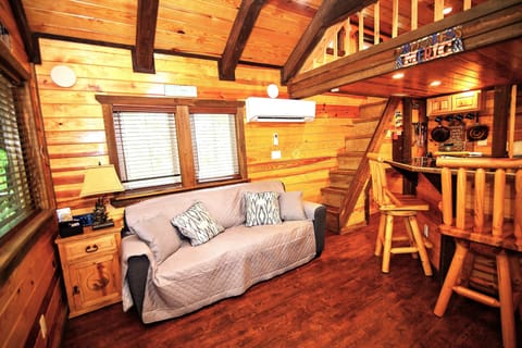 Beautifully decorated in tongue and groove pine accented with cypress beams and trim