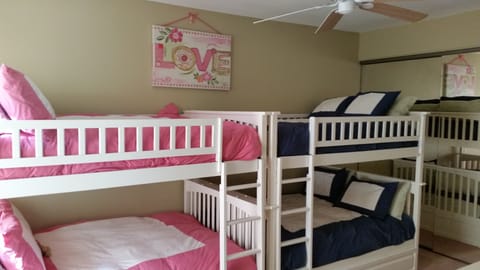 Bedroom#3 with four full size mattresses 