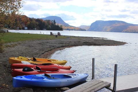 use of 4 kayaks and view of the the Willoughby Gap, Mt. Piscah and Mt. Hor