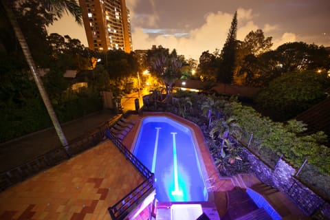 A heated pool