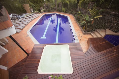 A heated pool