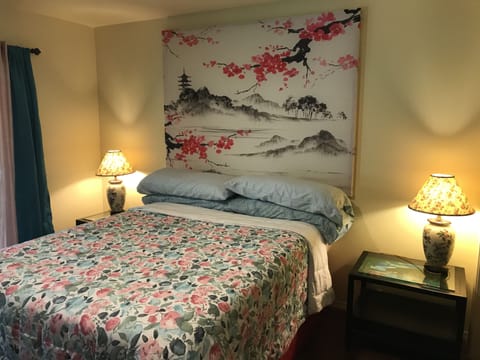 1 bedroom, memory foam beds, travel crib, free WiFi
