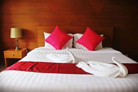 Master bedroom with a bathroom attached