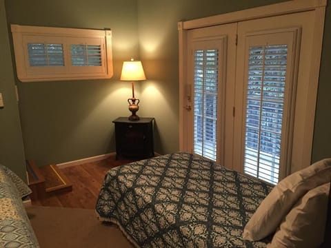 Gruene River Home Downstairs King Bedroom (#2), w/Pop-Up Single set-up.