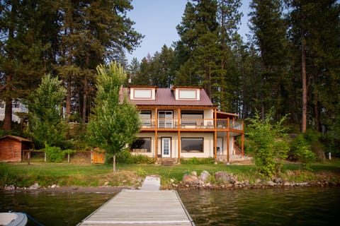 The house as seen from the Lake dock.  