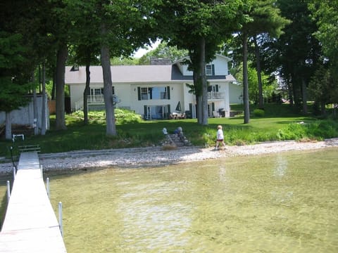View of front of the house from the dock