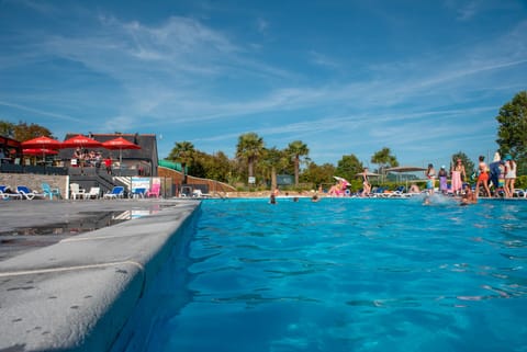 A heated pool