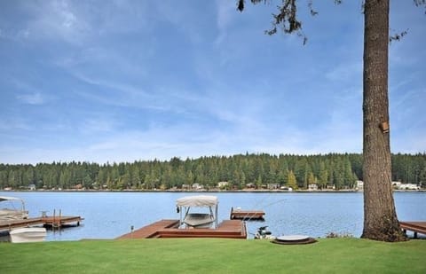 Dock, Fire-pit and Swim Platform with Diving board 