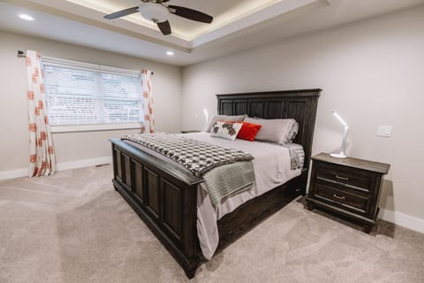 Master Bedroom with King Bed located on Main Level