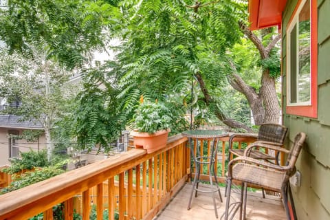 Private balcony looks over tranquil garden -  Great spot to relax!