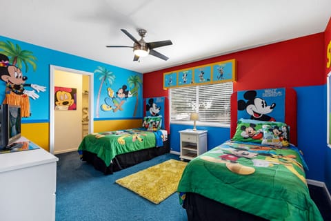 2 Twin Mickey Mouse beds