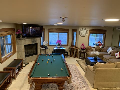 Downstairs Living Room (ping pong + pool table)