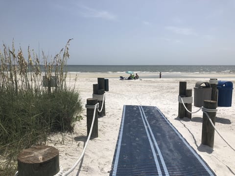 Sun loungers, beach towels