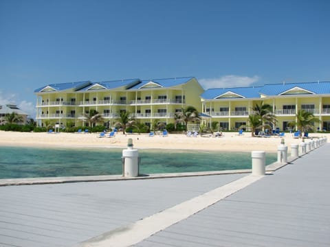 On the beach, sun loungers, beach towels