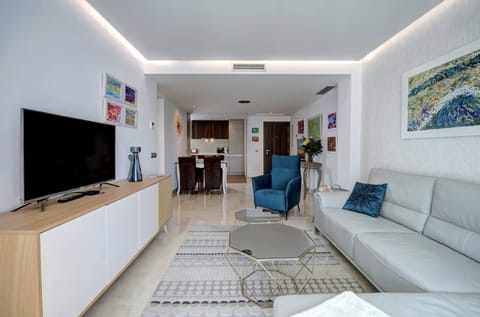 Open plan living and dining with fresh and quality interior design features