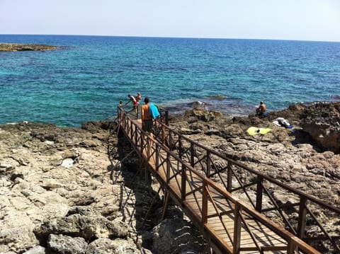 Beach nearby, sun loungers