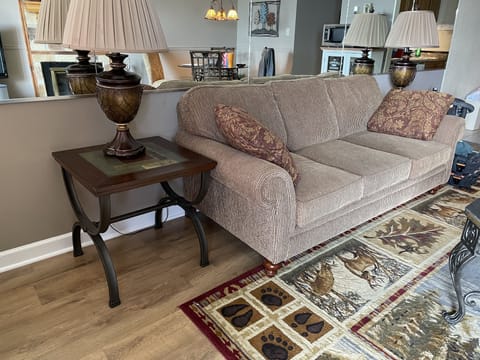 Nice comfortable sofa that in also a sleeper for children.