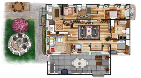Layout to help visualize space