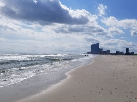 View of Atlantic City from the beach