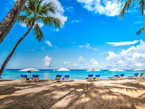 Sun loungers, beach towels