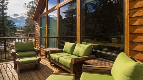 Continental Divide and river views from your private deck!