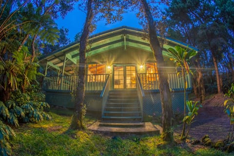 Take a short flight of steps up to the inviting main entry.