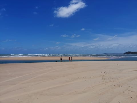 Beach nearby, sun loungers