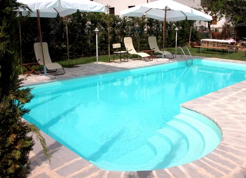 A heated pool