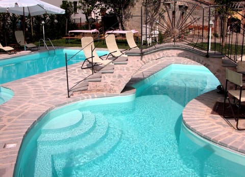 A heated pool