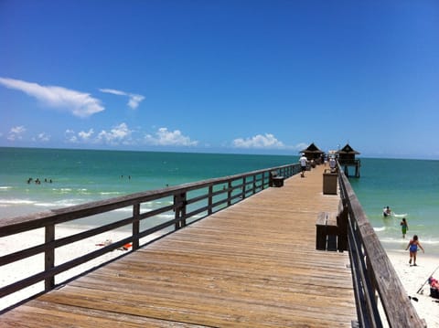 On the beach, sun loungers, beach towels