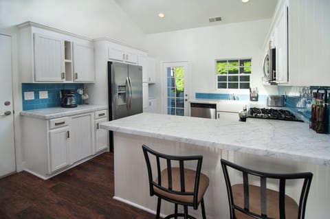 Kitchen with seating for 2