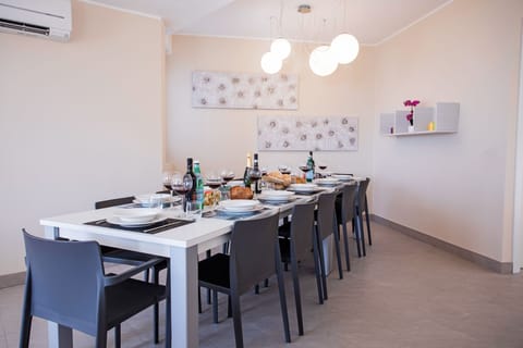 Ample dining facilities inside and out.