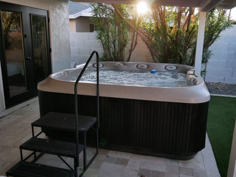 Enjoy the hot tub off of the master suite