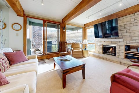 Living Room with Ski-in-Ski-Out Access