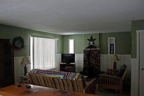 Living room with two futons for additional guests.